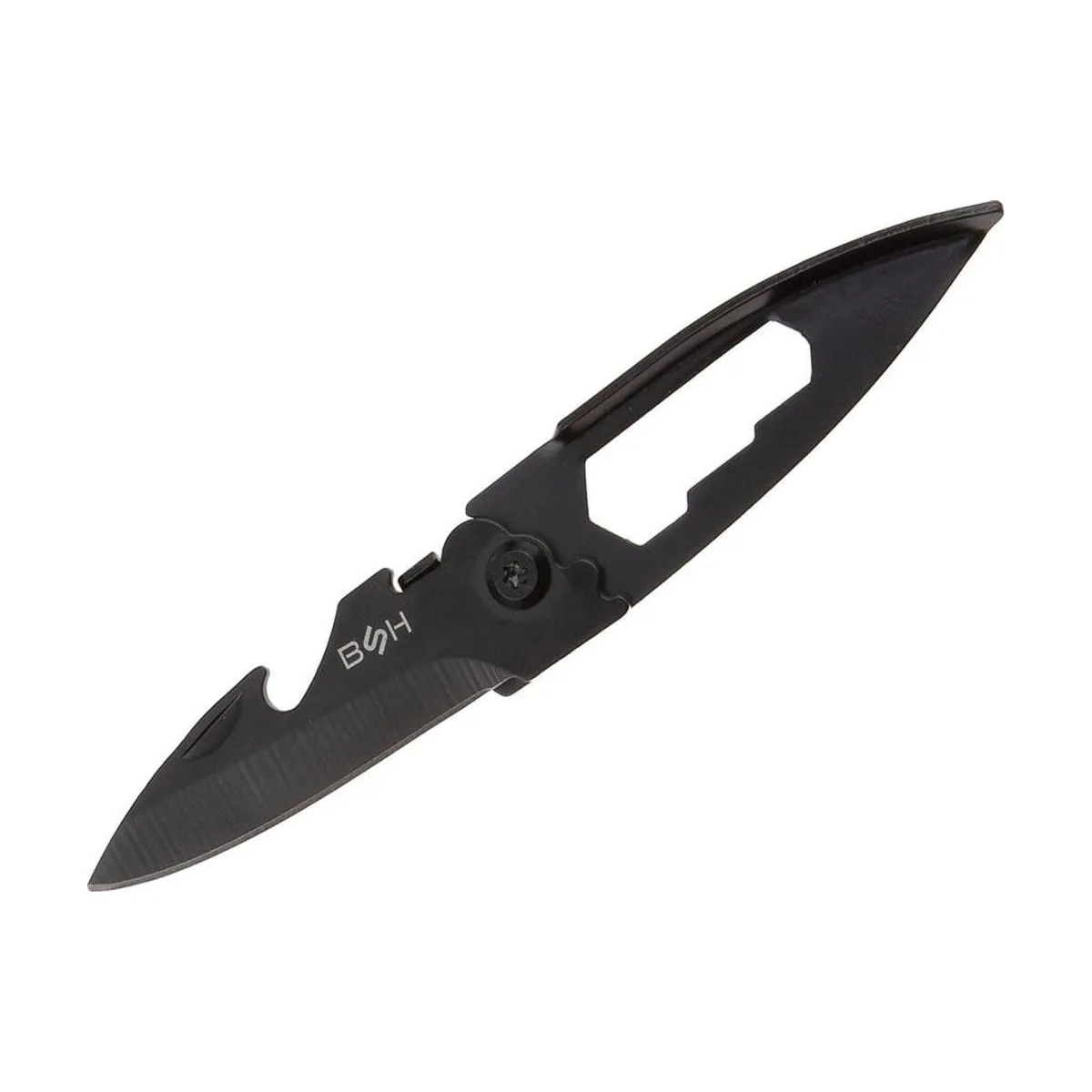 Czarny składany multitool 3w1 BSH z otwartym ostrzem